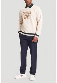 Guess - GUESS Beżowa bluza męska 4G, Rozmiar XL. Kolor: beżowy #3