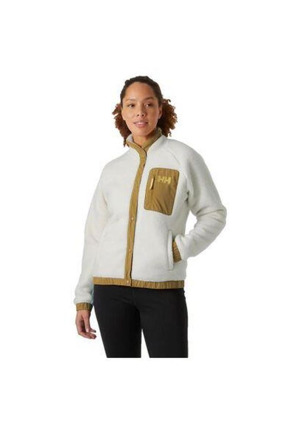 Damski polar Helly Hansen Imperial Snap. Kolor: biały. Materiał: polar. Sport: turystyka piesza
