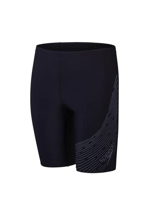 Spodenki kąpielowe jammery dziecięce Speedo Eco Medley Logo. Kolor: zielony, czarny, wielokolorowy. Wzór: nadruk