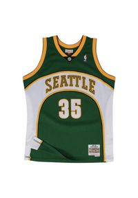 Mitchell & Ness - Koszulka NBA Seattle Supersonics Kevin Durant Swingman 2007/08. Kolor: zielony, żółty, wielokolorowy. Materiał: materiał. Sport: koszykówka