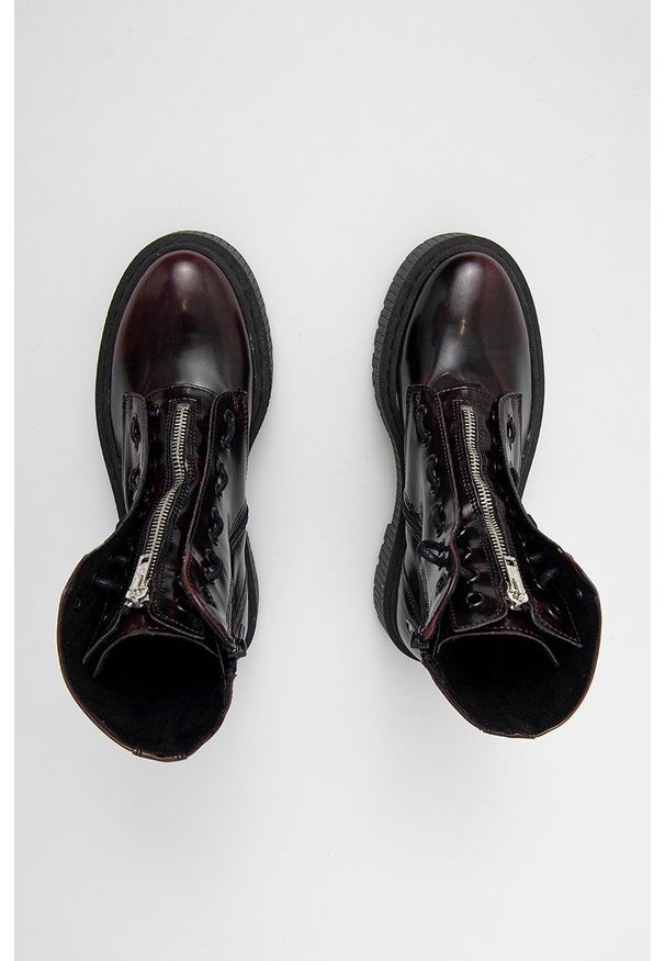 Steve Madden - Workery Odyl. Nosek buta: okrągły. Kolor: czerwony. Materiał: guma