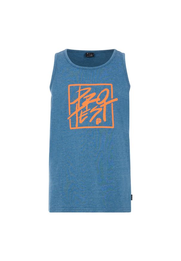 Dziecięcy tank top Protest Jordy. Kolor: niebieski. Długość rękawa: bez rękawów