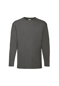 FRUIT OF THE LOOM - Koszulka Z Długim Rękawem Dla Dorosłych Unisex Valueweight. Kolor: zielony. Długość rękawa: długi rękaw. Długość: długie