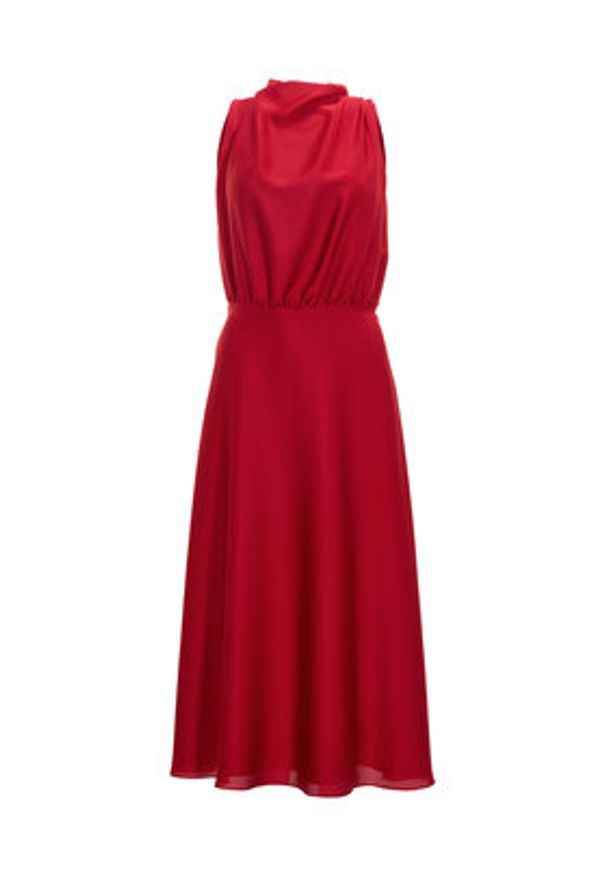 Swing Sukienka koktajlowa 5AI13700 Czerwony Regular Fit. Kolor: czerwony. Materiał: syntetyk. Styl: wizytowy
