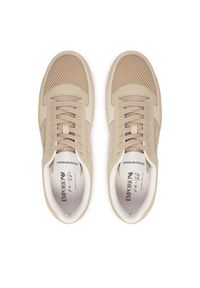 Emporio Armani Sneakersy EM005293 AF24321 M1359 Beżowy. Kolor: beżowy. Materiał: materiał #3