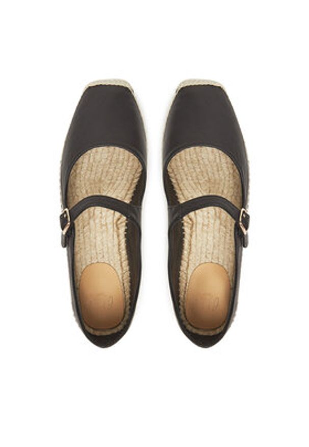 Castañer Espadryle Pepa/250 025701 Czarny. Kolor: czarny. Materiał: skóra