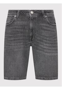 Selected Homme Szorty jeansowe Alex 16083154 Szary Regular Fit. Kolor: szary. Materiał: jeans, bawełna