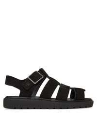 Calvin Klein Jeans Sandały Fisherman Hw Sandal Lth YW0YW01962 Czarny. Kolor: czarny. Materiał: skóra