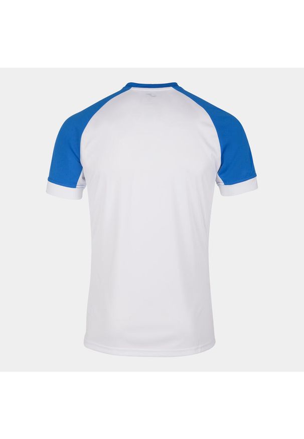 Joma - Koszulka do piłki nożnej męska Supernova II. Kolor: biały, wielokolorowy, niebieski. Materiał: jersey. Długość rękawa: krótki rękaw. Długość: krótkie. Sport: tenis