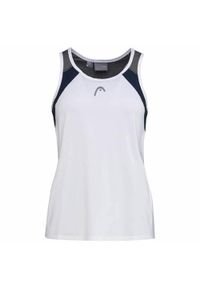 Head - Koszulka bez rękawów damska CLUB 22 Tank Top. Kolor: niebieski, wielokolorowy, biały. Materiał: poliester, materiał, jersey. Długość rękawa: bez rękawów. Wzór: aplikacja. Sport: tenis #1