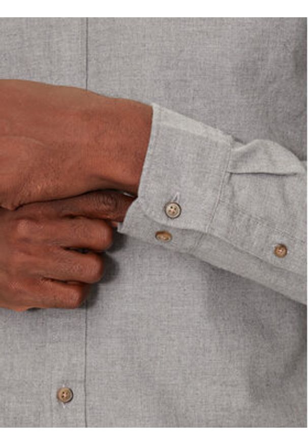 Selected Homme Koszula 16091358 Szary Slim Fit. Kolor: szary. Materiał: bawełna