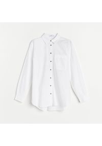 Reserved - Koszula z bawełny organicznej - Biały. Kolor: biały. Materiał: bawełna #1
