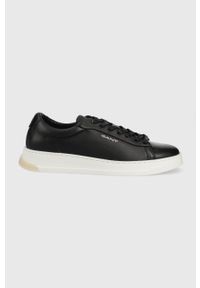 GANT - Gant sneakersy skórzane Blancci kolor czarny. Nosek buta: okrągły. Zapięcie: sznurówki. Kolor: czarny. Materiał: skóra