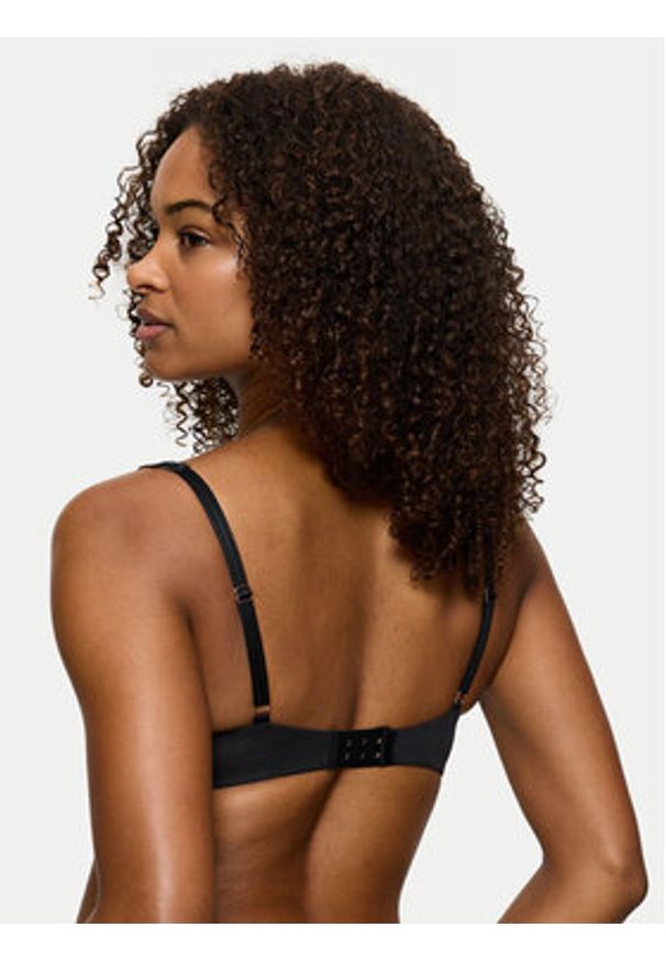 Triumph Biustonosz z fiszbiną Wild Azalea 10219858 Czarny. Kolor: czarny. Materiał: syntetyk