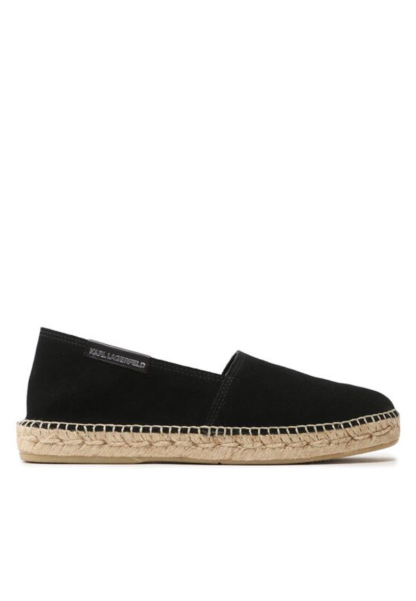 Karl Lagerfeld - KARL LAGERFELD Espadryle KL70102 Czarny. Kolor: czarny. Materiał: zamsz, skóra