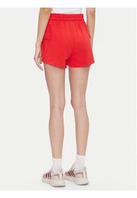 Adidas - adidas Szorty sportowe Essentials Small Logo JC5704 Czerwony Loose Fit. Kolor: czerwony. Materiał: bawełna, syntetyk #5