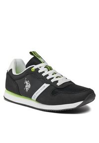 U.S. Polo Assn. Sneakersy Nobil NOBIL009 Czarny. Kolor: czarny. Materiał: materiał