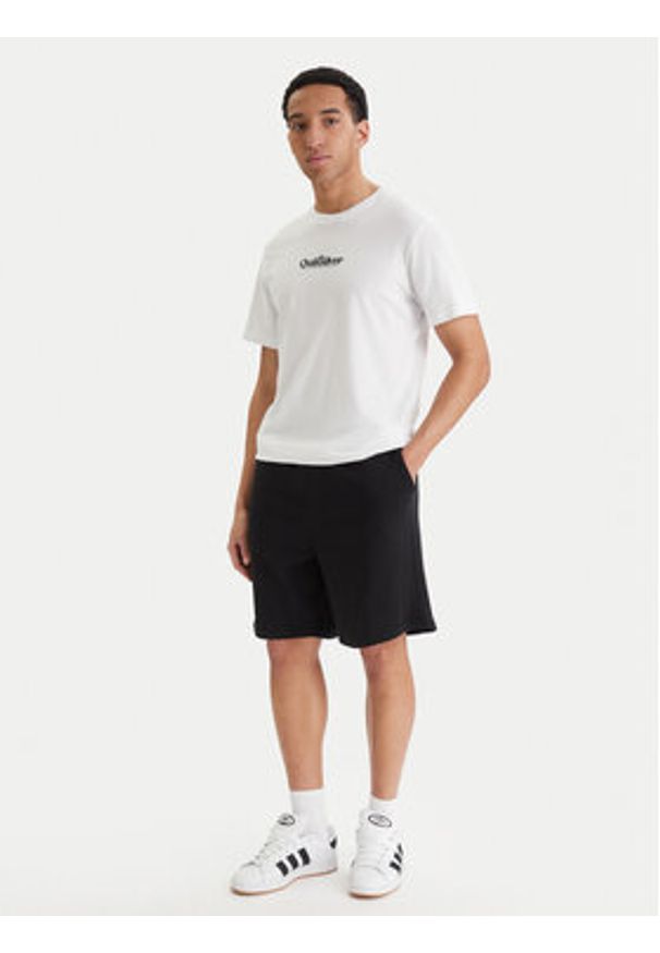 Quiksilver T-Shirt EQYZT08174 Biały Regular Fit. Kolor: biały. Materiał: bawełna