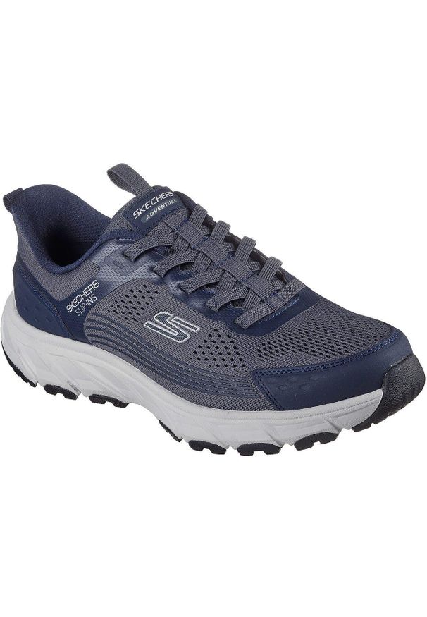 skechers - Buty sportowe męskie Skechers Hillcrest 2.0. Kolor: niebieski. Materiał: materiał