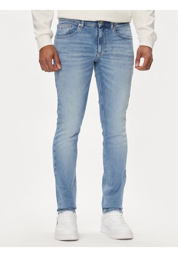 Tommy Jeans Jeansy Scanton DM0DM18137 Niebieski Slim Fit. Kolor: niebieski