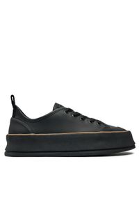 Max Mara Trampki Prefallsneaker 2424766011 Czarny. Kolor: czarny. Materiał: skóra