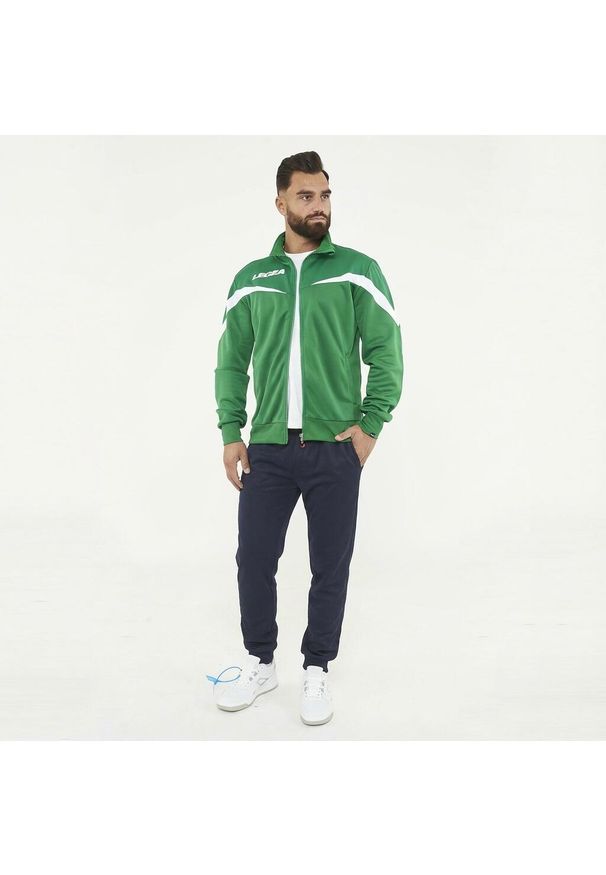 LEGEA - Komplet dresowy SALVADOR MESSICO'. Kolor: niebieski, wielokolorowy, zielony. Materiał: dresówka. Wzór: haft. Sport: fitness