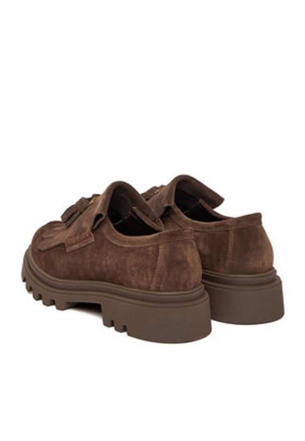 Badura Loafersy EO-ARLETTE-01 Brązowy. Kolor: brązowy. Materiał: zamsz, skóra