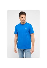 Męski T-Shirt Mustang Style Austin Nautical Blue 1016280 5236 #1
