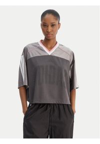 Adidas - adidas T-Shirt Stadium KC4977 Szary Loose Fit. Kolor: szary. Materiał: syntetyk #1