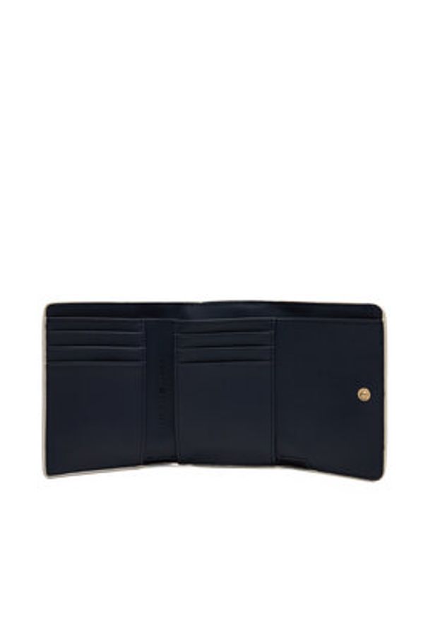 TOMMY HILFIGER - Tommy Hilfiger Duży Portfel Damski Th Distinct Trifold Wallet Mono AW0AW17257 Écru. Materiał: skóra