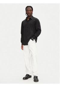 Just Cavalli Koszula 78OAL2A0 Czarny Slim Fit. Kolor: czarny. Materiał: bawełna