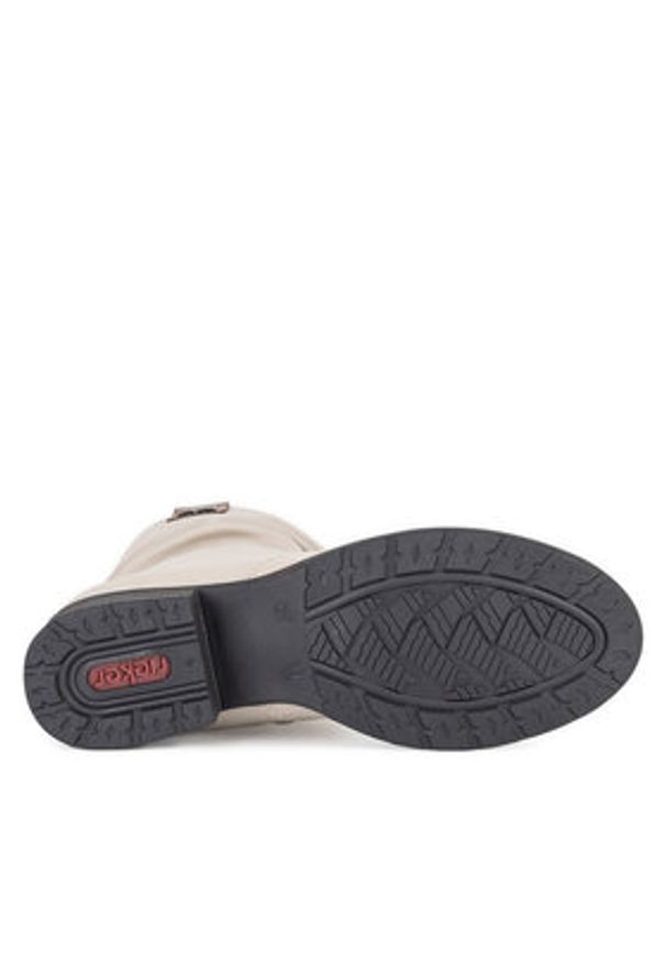 Rieker Botki Z9583-60 Beżowy. Kolor: beżowy. Materiał: materiał