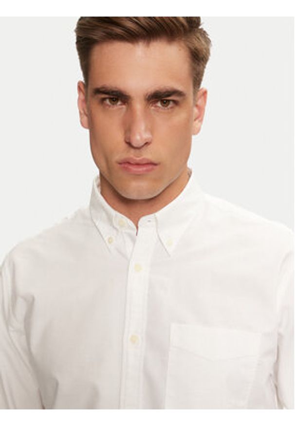 United Colors of Benetton - United Colors Of Benetton Koszula 5FGBUQ04C Biały Regular Fit. Kolor: biały. Materiał: bawełna