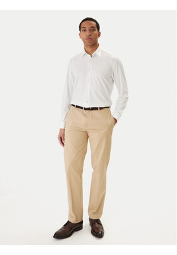 BOSS Koszula P-Liam 50556672 Biały Regular Fit. Kolor: biały. Materiał: syntetyk