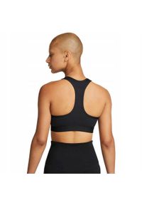 Nike - Damski Biustonosz Sportowy Swoosh Ze Średnim Wsparciem. Kolor: czarny #2