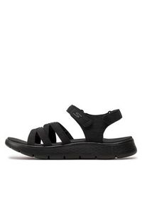 skechers - Skechers Sandały Go Walk Flex Sandal-Sunshine 141450/BBK Czarny. Kolor: czarny. Materiał: materiał #6