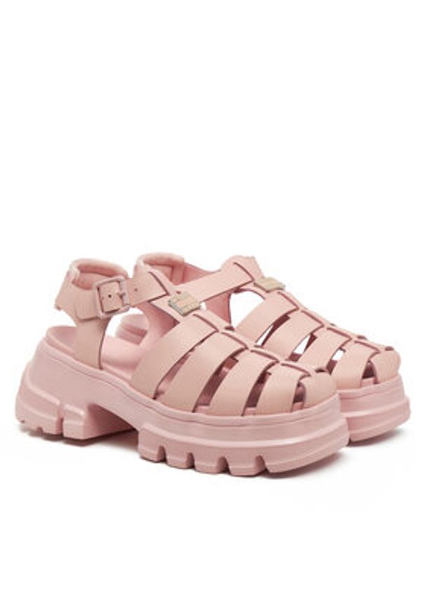 Tommy Jeans Sandały EN0EN02751 Różowy. Kolor: różowy. Materiał: skóra
