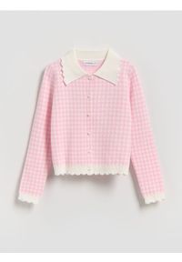 Reserved - Kardigan z wiskozą - wielobarwny. Materiał: wiskoza #1