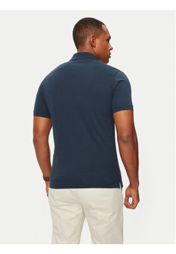 La Martina Polo BPMP01 PK031 Granatowy Regular Fit. Typ kołnierza: polo. Kolor: niebieski. Materiał: bawełna