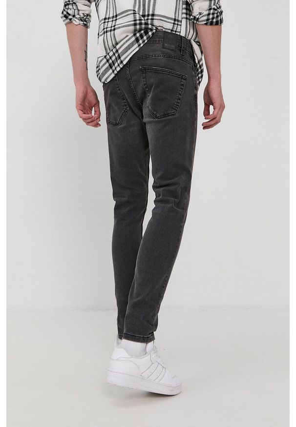Only & Sons Jeansy Warp męskie. Kolor: szary