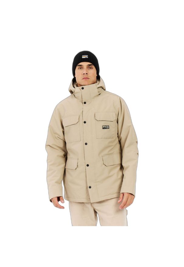 Kurtka wodoodporna Protest Lucton. Kolor: beżowy, wielokolorowy, brązowy