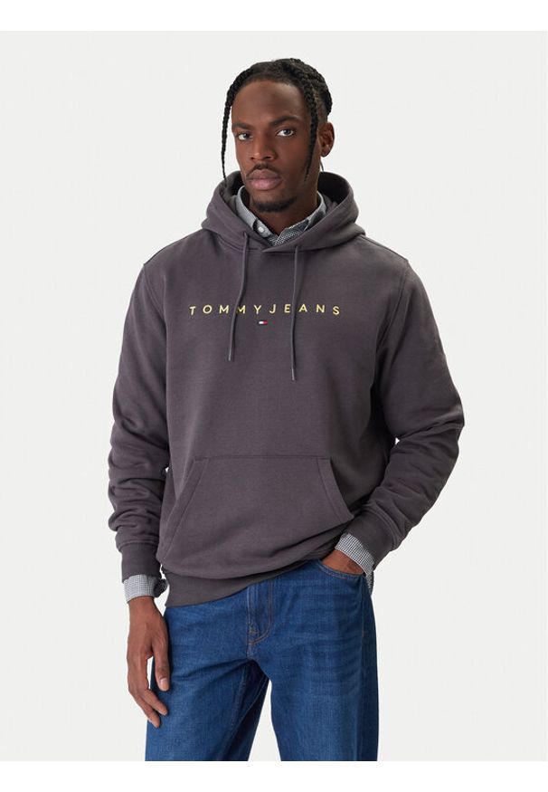 Tommy Jeans Bluza DM0DM20746 Czarny Regular Fit. Kolor: czarny. Materiał: bawełna