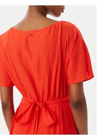 LOLA CASADEMUNT Sukienka codzienna MS2616020 Czerwony Regular Fit. Okazja: na co dzień. Kolor: czerwony. Materiał: syntetyk. Typ sukienki: proste. Styl: casual #3