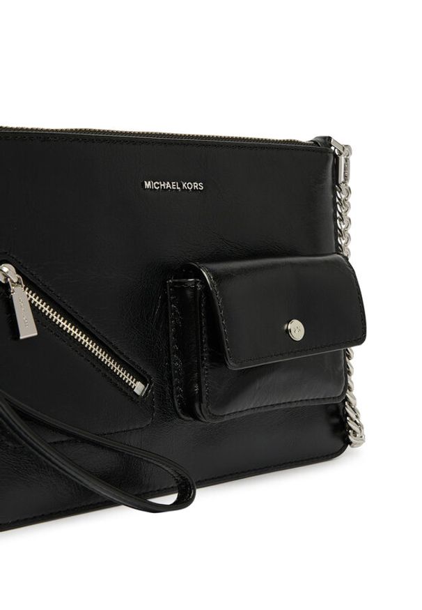 MICHAEL Michael Kors Torebka Jet Set 32S6SJ6F6L Czarny. Kolor: czarny. Materiał: skórzane