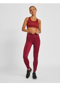 Damski biustonosz sportowy Hummel Te Tola. Kolor: czerwony. Materiał: jersey, dzianina. Sport: fitness