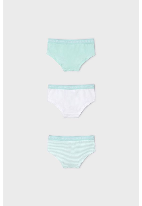 Mayoral figi dziecięce (3-pack) kolor zielony. Kolor: zielony