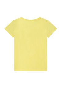 Michael Kors t-shirt bawełniany dziecięcy R15110.114.150 kolor żółty. Kolor: żółty. Materiał: bawełna. Długość rękawa: krótki rękaw. Długość: krótkie. Wzór: nadruk #3