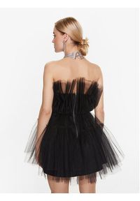 Kontatto Sukienka koktajlowa BO135 Czarny Regular Fit. Kolor: czarny. Materiał: syntetyk. Styl: wizytowy #8