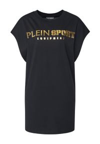 Plein Sport Tank top PAEC MTK8319 STE001N Czarny Regular Fit. Kolor: czarny. Materiał: bawełna. Styl: sportowy