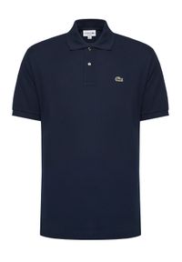 Lacoste Polo L1212 Granatowy Classic Fit. Typ kołnierza: polo. Kolor: niebieski. Materiał: bawełna